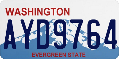 WA license plate AYD9764