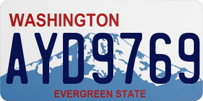WA license plate AYD9769