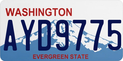 WA license plate AYD9775