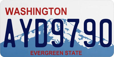 WA license plate AYD9790