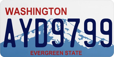 WA license plate AYD9799