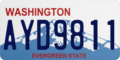 WA license plate AYD9811