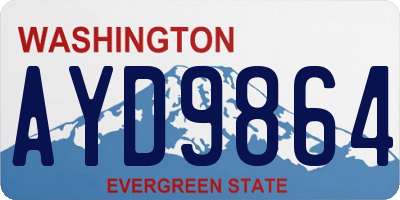 WA license plate AYD9864