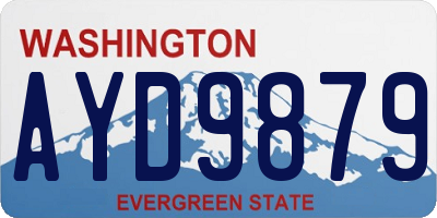 WA license plate AYD9879