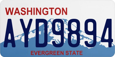 WA license plate AYD9894