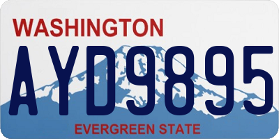 WA license plate AYD9895