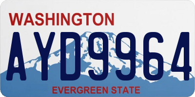 WA license plate AYD9964