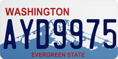 WA license plate AYD9975