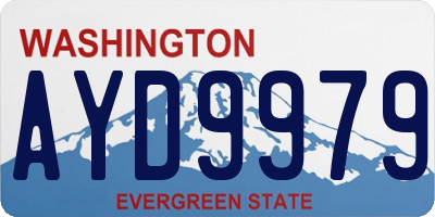 WA license plate AYD9979