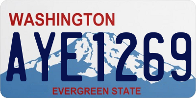WA license plate AYE1269
