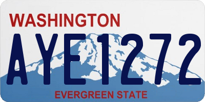 WA license plate AYE1272