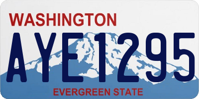 WA license plate AYE1295