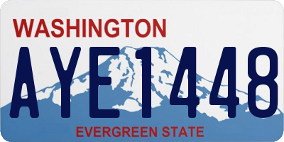WA license plate AYE1448