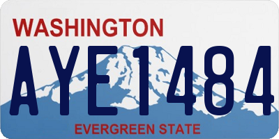 WA license plate AYE1484