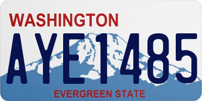 WA license plate AYE1485