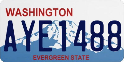WA license plate AYE1488