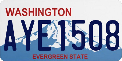 WA license plate AYE1508