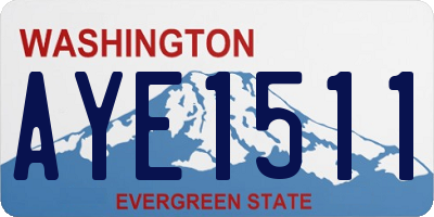 WA license plate AYE1511