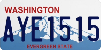 WA license plate AYE1515