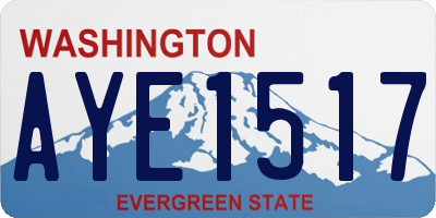 WA license plate AYE1517