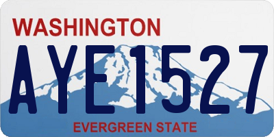 WA license plate AYE1527