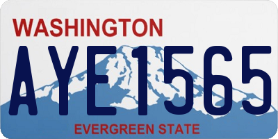 WA license plate AYE1565