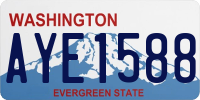 WA license plate AYE1588
