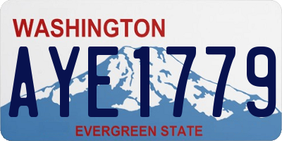 WA license plate AYE1779