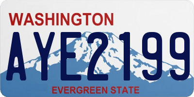 WA license plate AYE2199