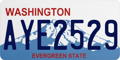 WA license plate AYE2529