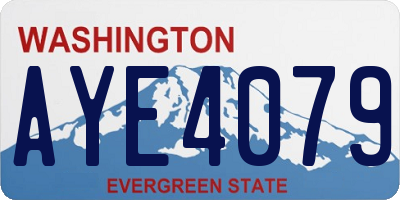 WA license plate AYE4079