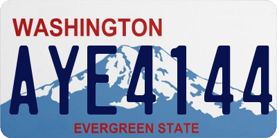 WA license plate AYE4144