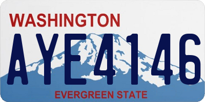 WA license plate AYE4146
