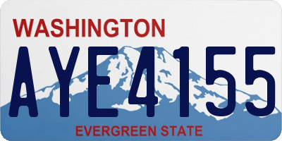 WA license plate AYE4155