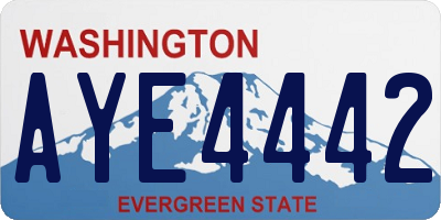 WA license plate AYE4442