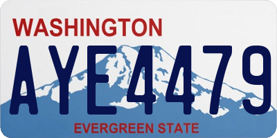 WA license plate AYE4479