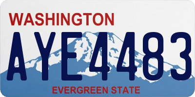 WA license plate AYE4483