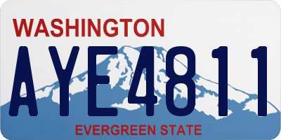 WA license plate AYE4811