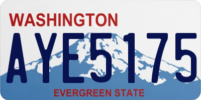 WA license plate AYE5175