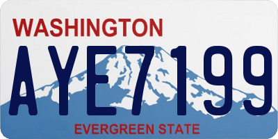 WA license plate AYE7199