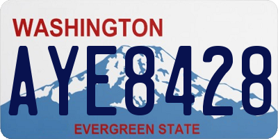 WA license plate AYE8428