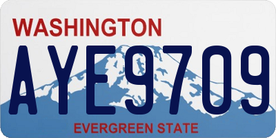 WA license plate AYE9709