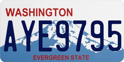 WA license plate AYE9795
