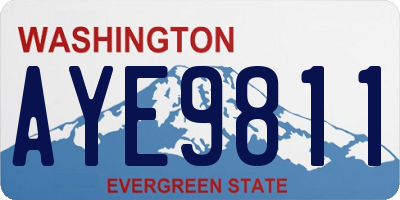 WA license plate AYE9811