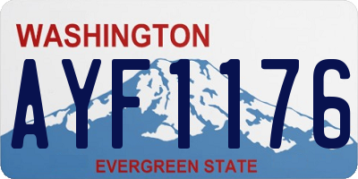 WA license plate AYF1176