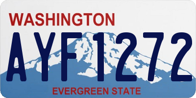 WA license plate AYF1272