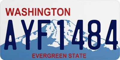 WA license plate AYF1484