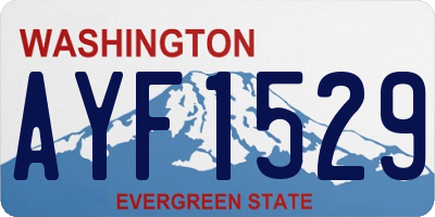 WA license plate AYF1529