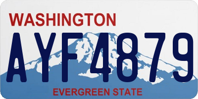 WA license plate AYF4879