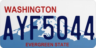 WA license plate AYF5044